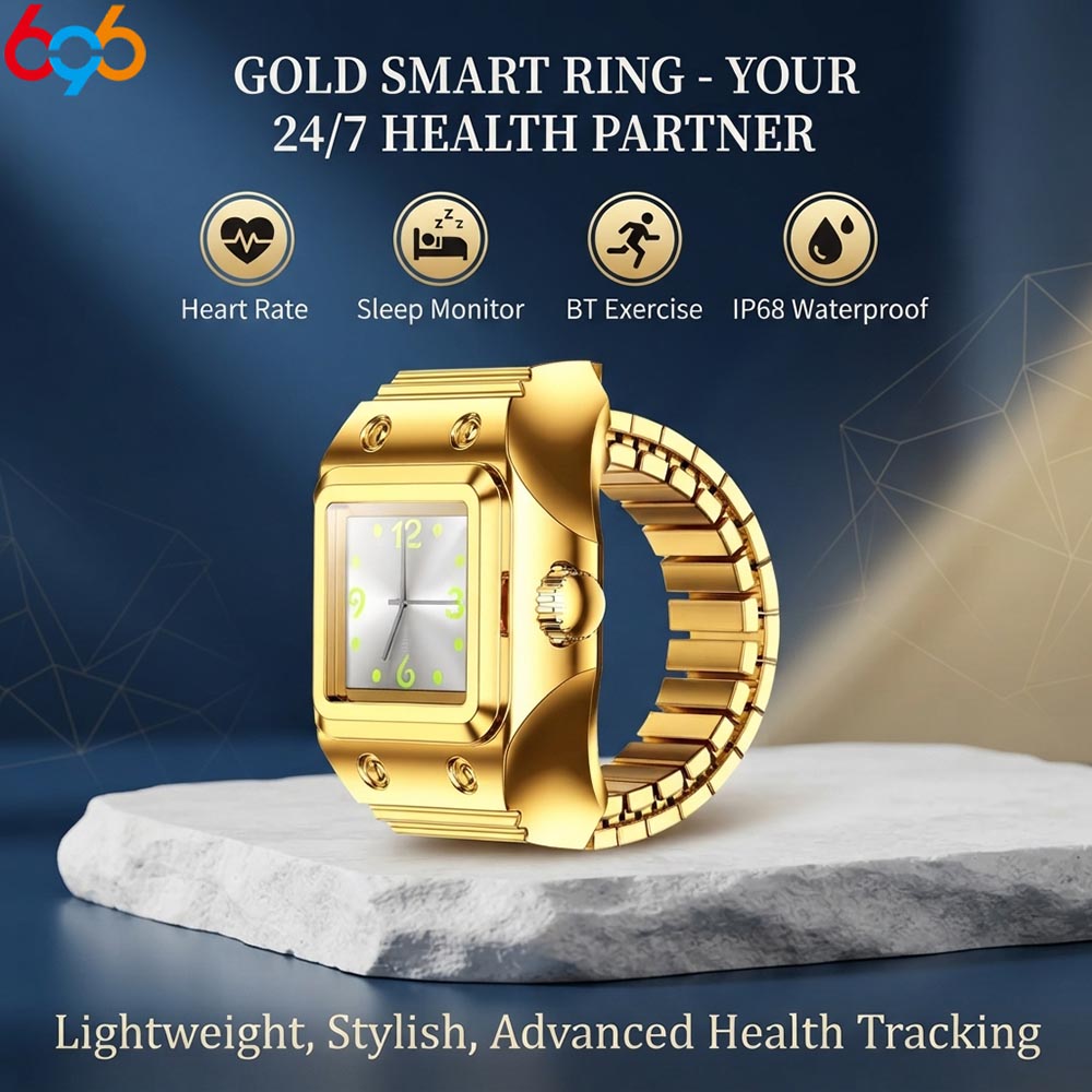 Smartwatch Luxury Watches For Women - Smart Ring with Quartz Watch Combo