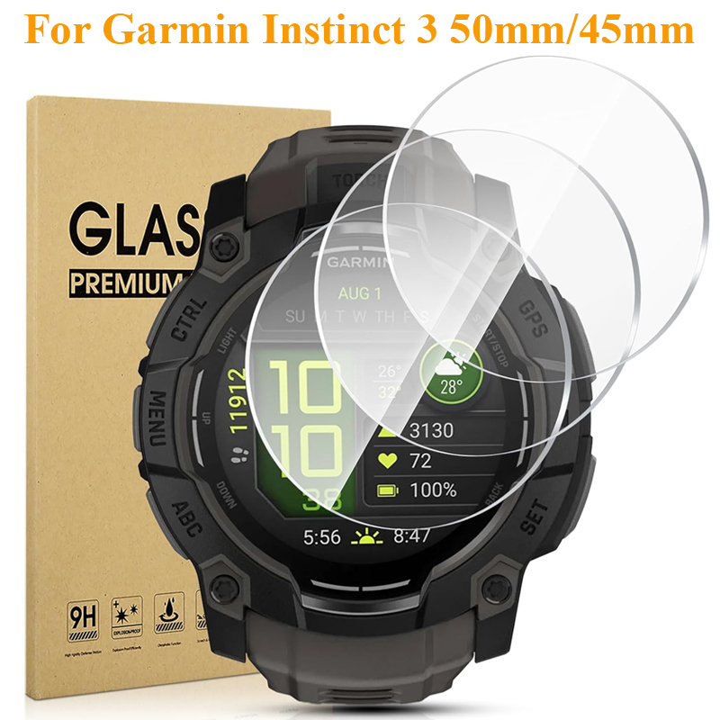 Solar Powered Watch - Screen Protector For Garmin Instinct 3