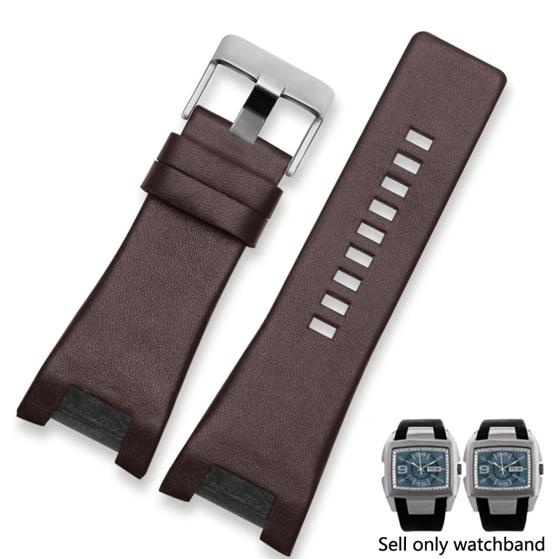 Diesel Watches Smartwatch - 32*17mm Genuine Leather Notch Watch Band
