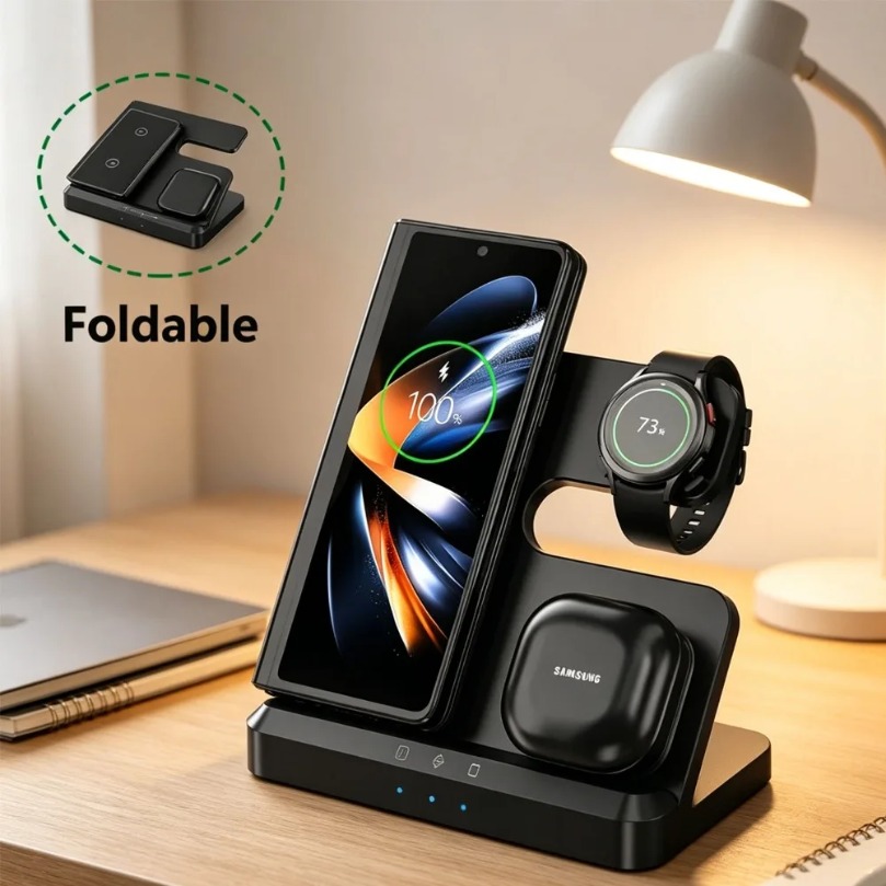 3 in 1 Fast Wireless Charger F - Watches Smartwatch Samsung ulasan dan harga