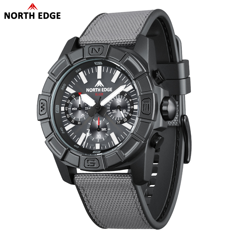 NORTH EDGE BLAZE Men's Watches - Solar Powered Watch ulasan dan harga