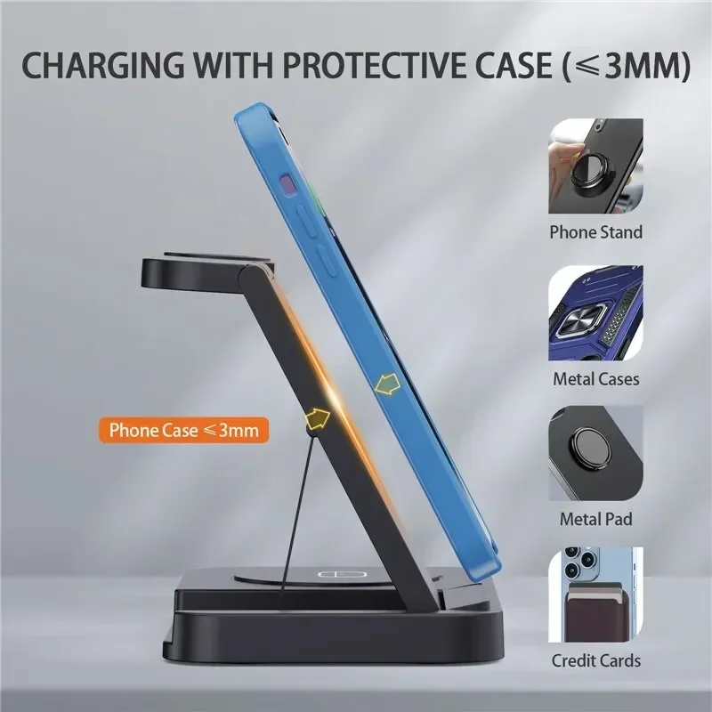 Travel 4 in 1 Wireless Charger - Watches Smartwatch Samsung ulasan dan harga