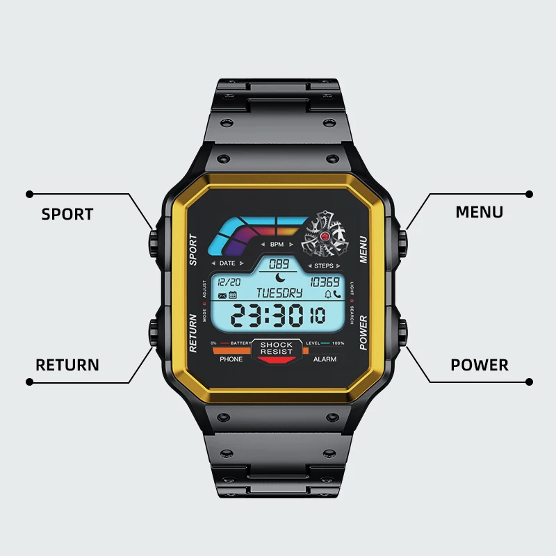 Aiweile AW38 Smart Watch Man 2 - Smartwatch Iphone Watch For Men ulasan dan harga