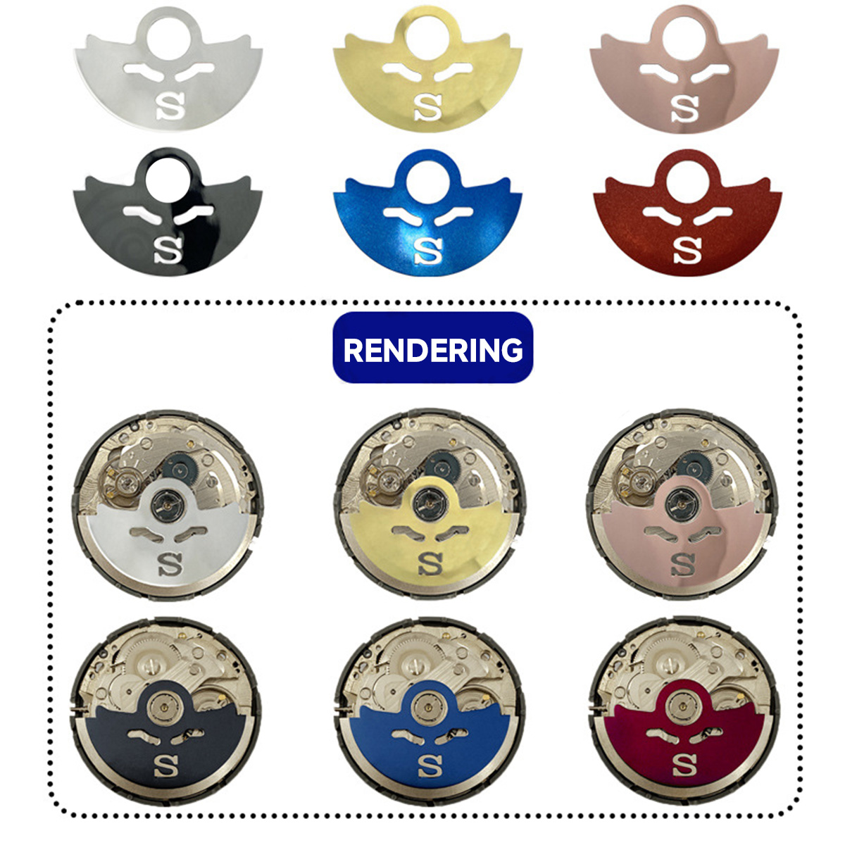 Movement Oscillating Rotors Au - Watch Movement Rotor ulasan dan harga