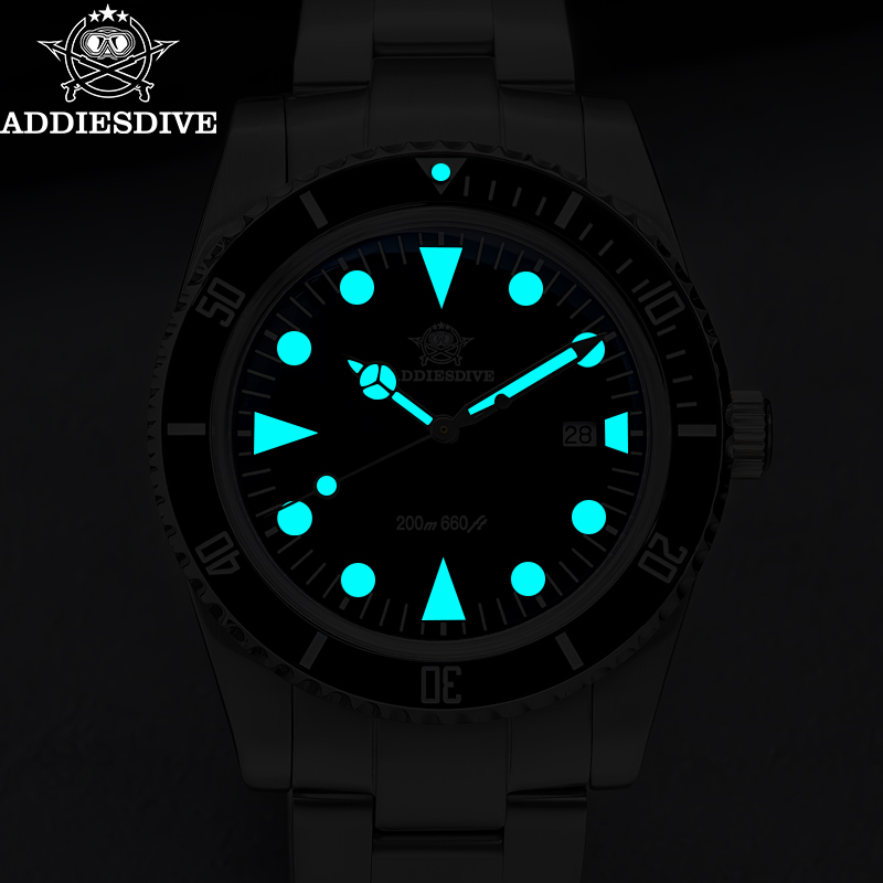 ADDIESDIVE Men's Diving Watch  - Solar Powered Watch ulasan dan harga