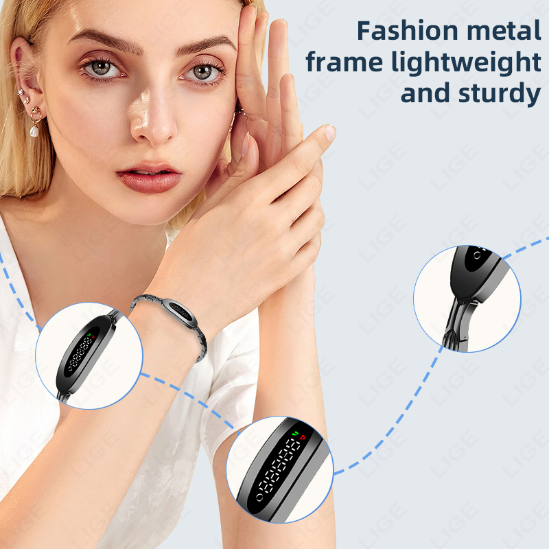 LIGE Men Smart Bracelet for Co - Couple Watches Smartwatch ulasan dan harga