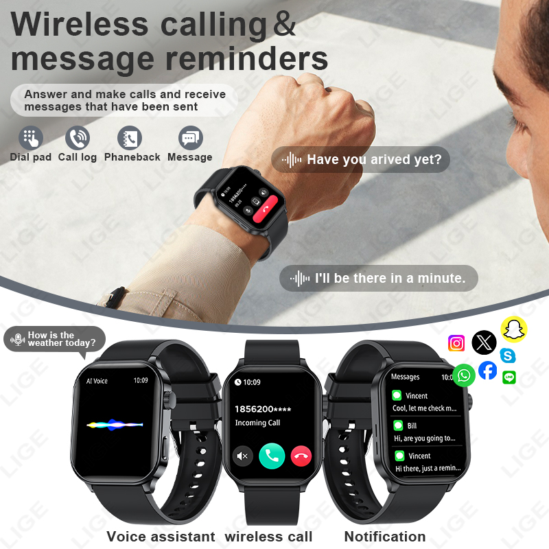 LIGE NEW Smart Watch Daily Mon - Smartwatch New Watches For Women ulasan dan harga