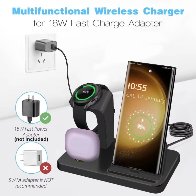 Type C Port 3 in 1 Wireless Ch - Watches Smartwatch Samsung ulasan dan harga