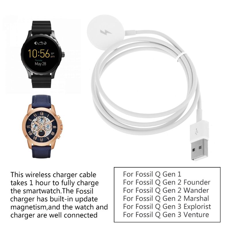 USB Watch Charger Adapter Smar - Fossil Watches Smartwatch Charger ulasan dan harga