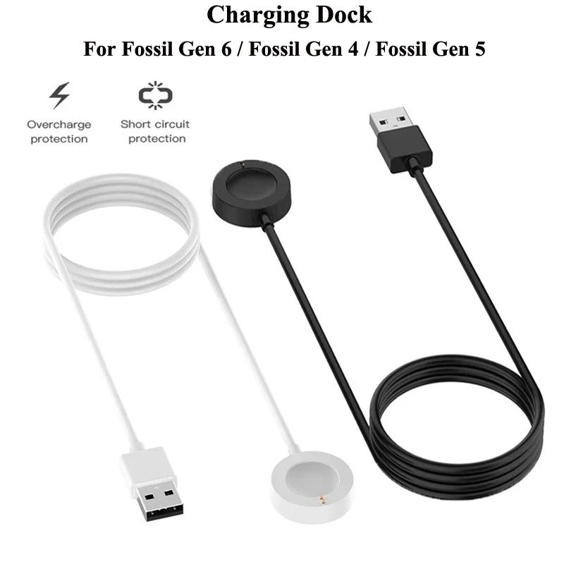 1M USB Magnetic Fast Charger D - Fossil Watches Smartwatch Charger ulasan dan harga