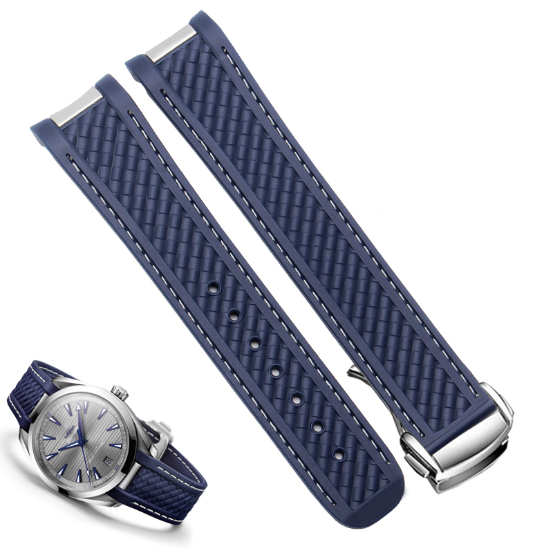 20mm Rubber Silicone Watch Str - Omega Watch Seamaster ulasan dan harga
