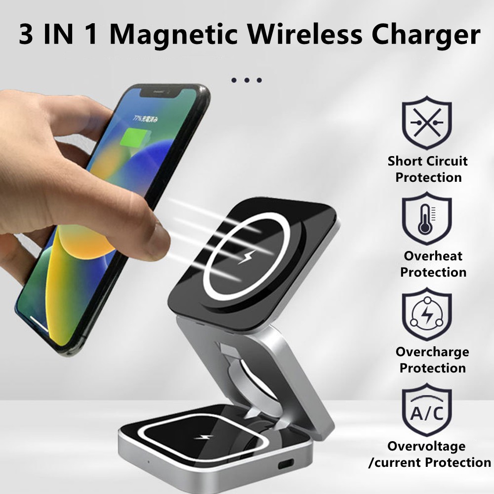 Foldable Magnetic Wireless Cha - Watches Smartwatch Samsung ulasan dan harga