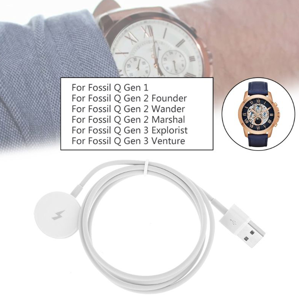 1m Smart Watch Magnetic Charge - Fossil Watches Smartwatch Charger ulasan dan harga