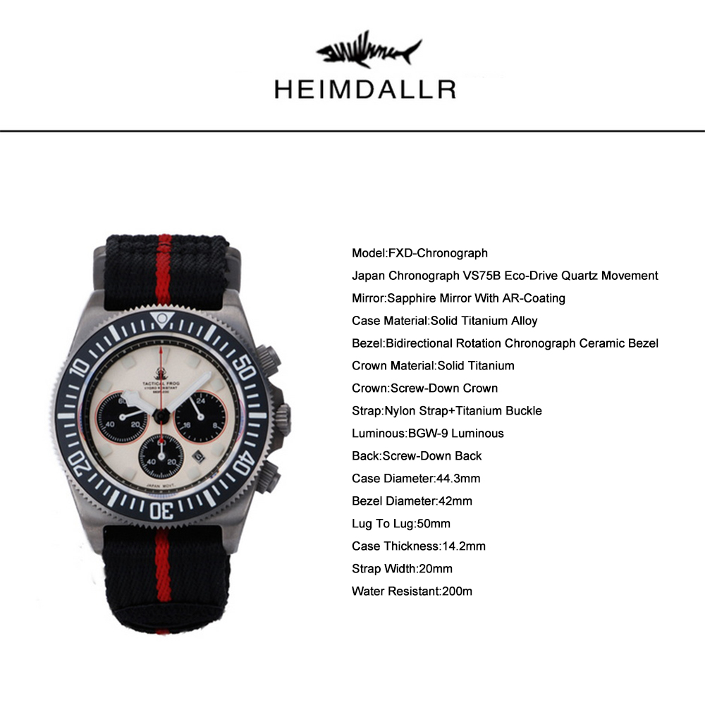 Tactical Frog Men Chronograph  - Solar Powered Watch ulasan dan harga
