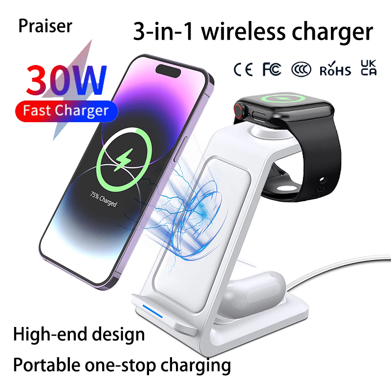 15W 3 in 1 Wireless Charger St - Watches Smartwatch Samsung ulasan dan harga