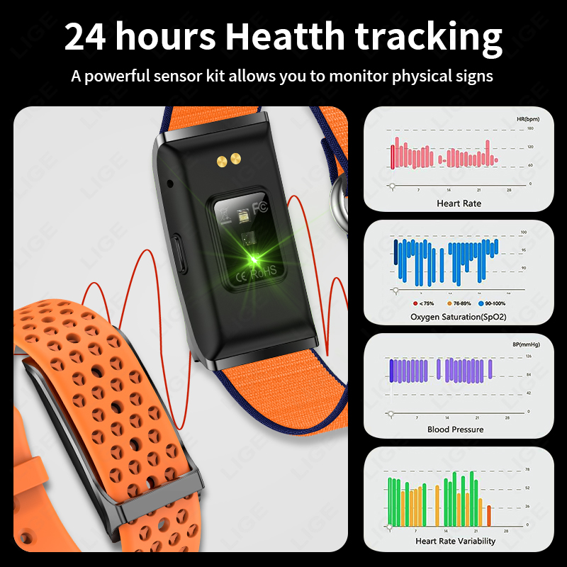 LIGE Call Reminder Smart Brace - Couple Watches Smartwatch ulasan dan harga