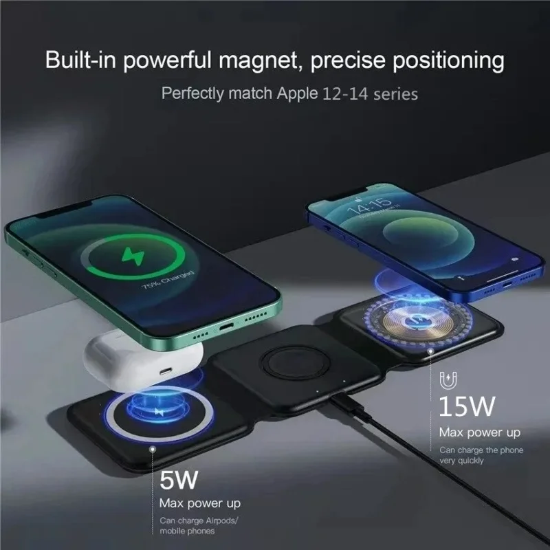 3 in 1 Portable Magnetic Wirel - Watches Smartwatch Samsung ulasan dan harga