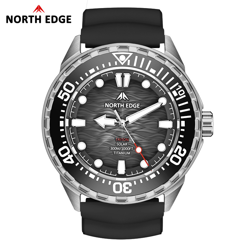 Aviation Titanium Men Diving W - Solar Powered Watch ulasan dan harga