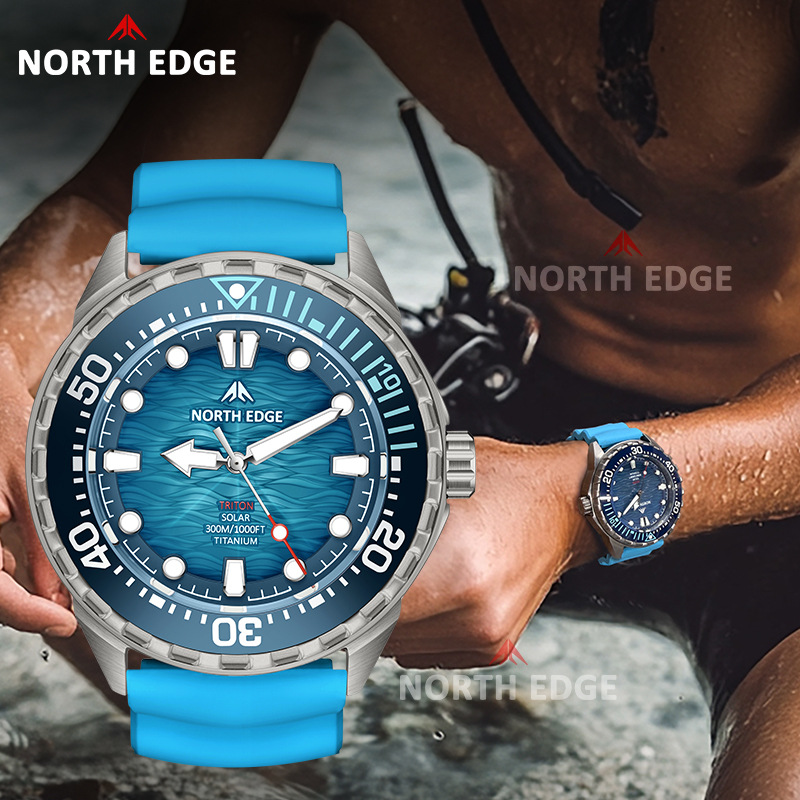 Aviation Titanium Men Diving W - Solar Powered Watch ulasan dan harga
